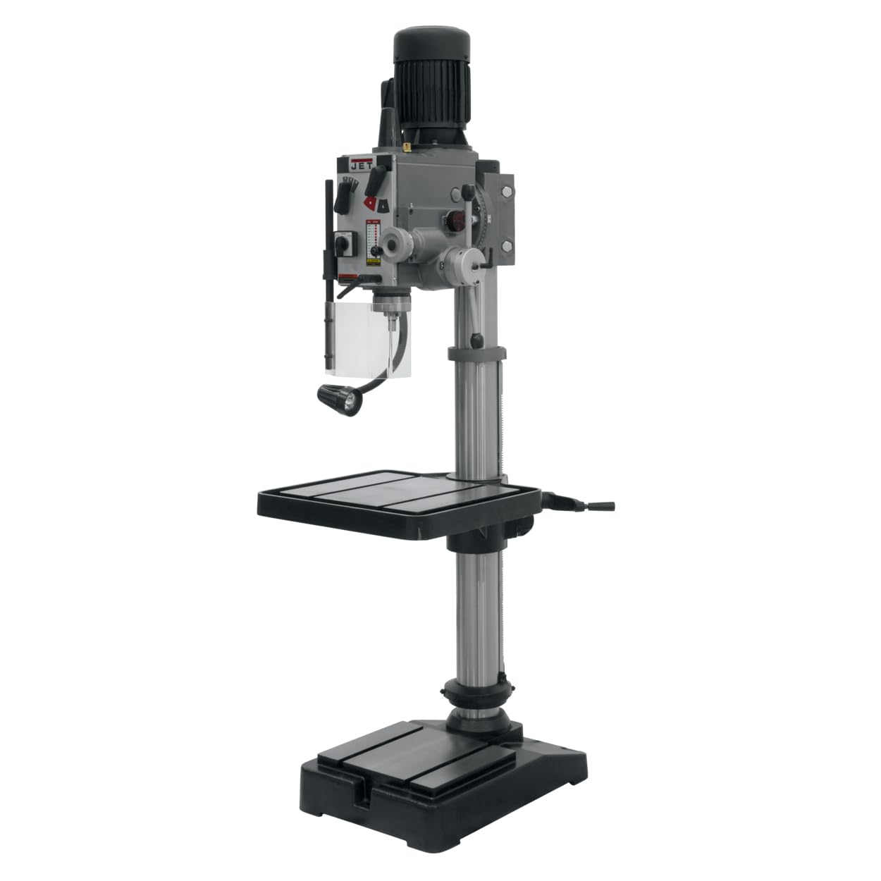 JET 20-Inch Geared Head Drill Press, Power Downfeed, 2 HP, 230V 3Ph (GHD-20PF)