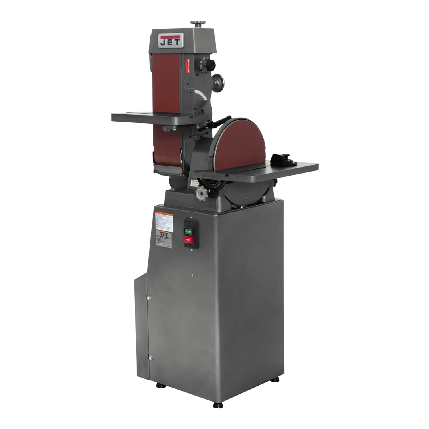JET Combination 6" x 48" Belt and 12" Disc Finishing Machine, 1-1/2 HP, 230V 1Ph (Model J-4200A-2)