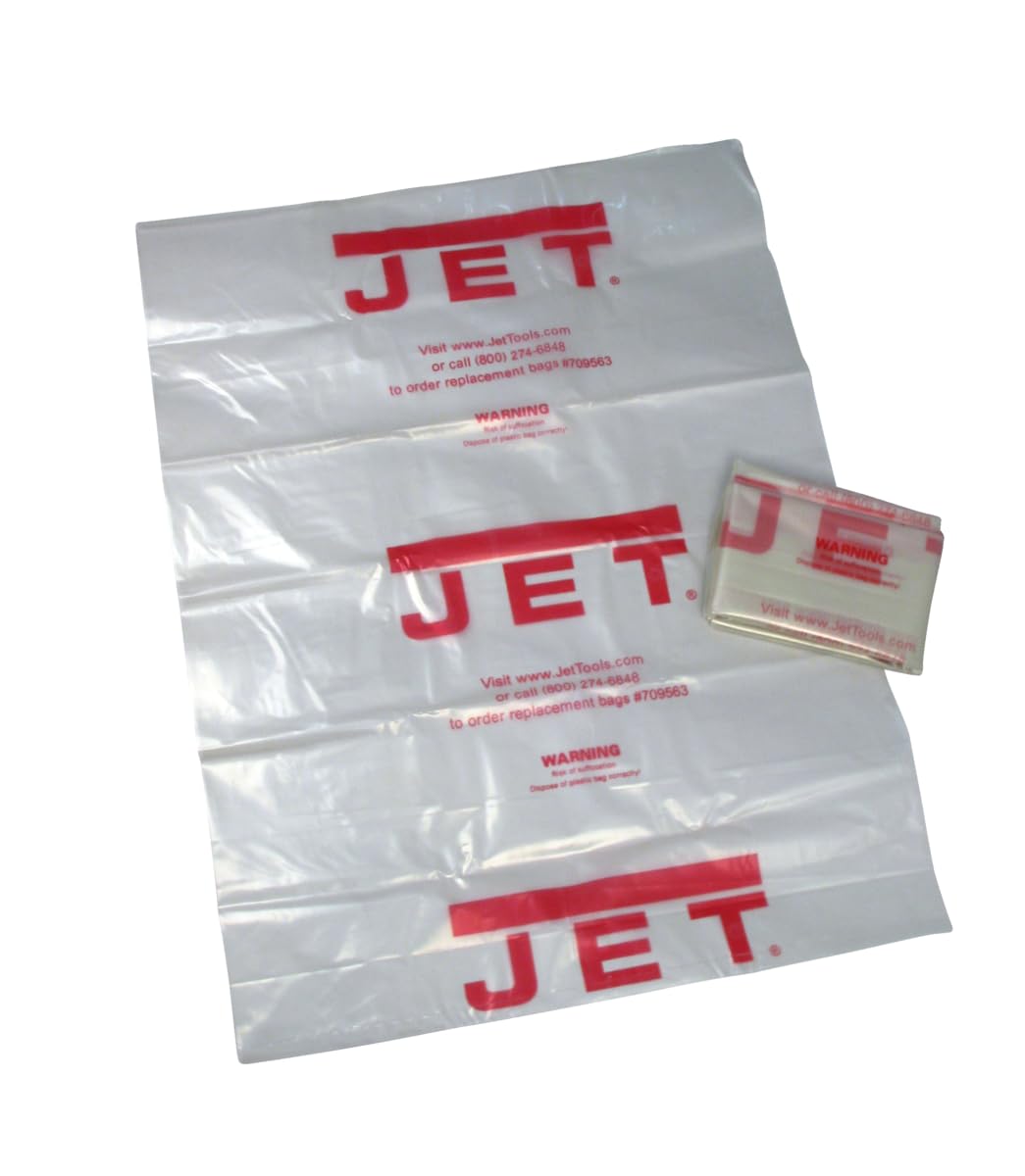 JET Clear Plastic Collection Bags, Five Pack (717531)