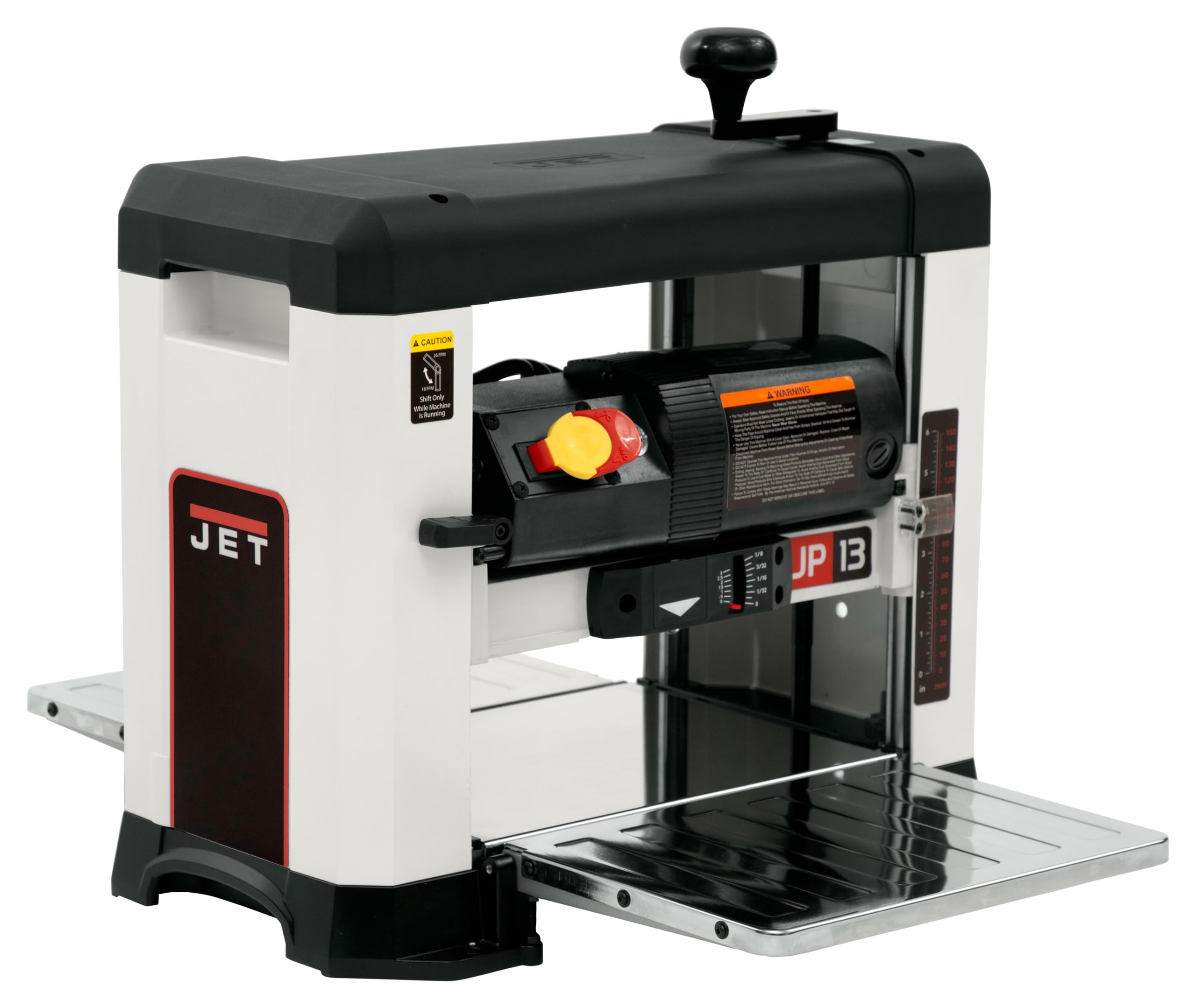 JET 13-Inch Benchtop Thickness Planer for Woodworking, Helical Style Cutterhead with 2-Speed (18 FPM / 26 FPM) Feed Rate, 2 HP, 120V 1Ph (JWP-13BT) 1 JET 13-Inch Benchtop Thickness Planer for Woodworking, Helical Style Cutterhead with 2-Speed (18 FPM / 26 FPM) Feed Rate, 2 HP, 120V 1Ph (JWP-13BT)