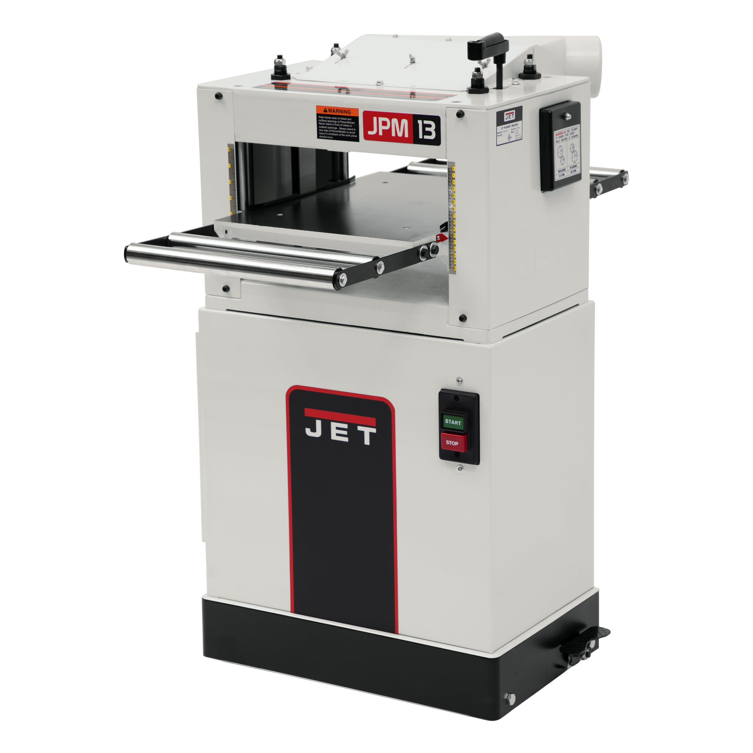 JET 13-Inch Planer/Molder, 3 HSS Knives, 1-1/2 HP, 1Ph 115/230V (JPM-13CS)