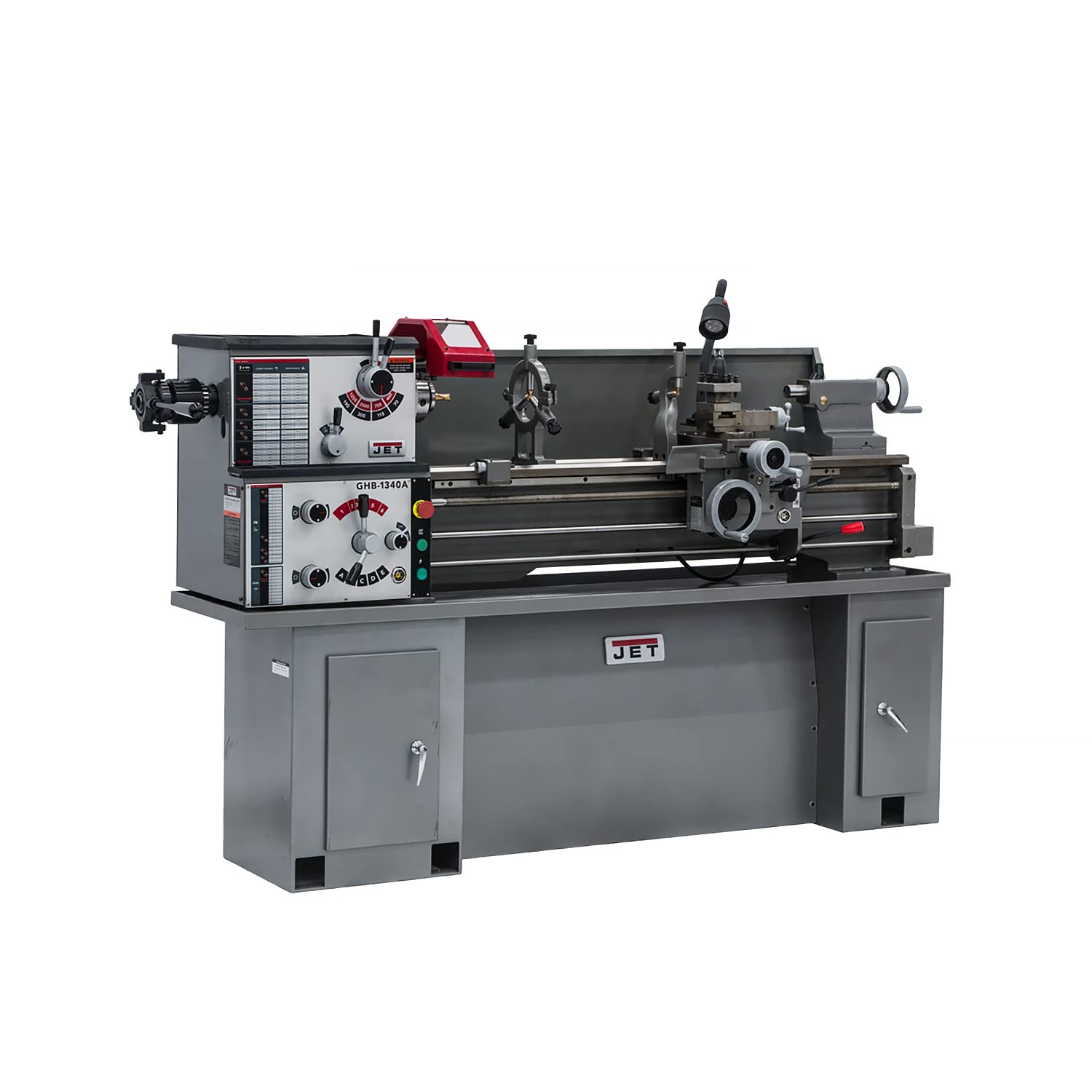 JET 13" x 40" Geared Head Bench Lathe, Collet Closer, 1Ph 230V (Model GHB-1340A)