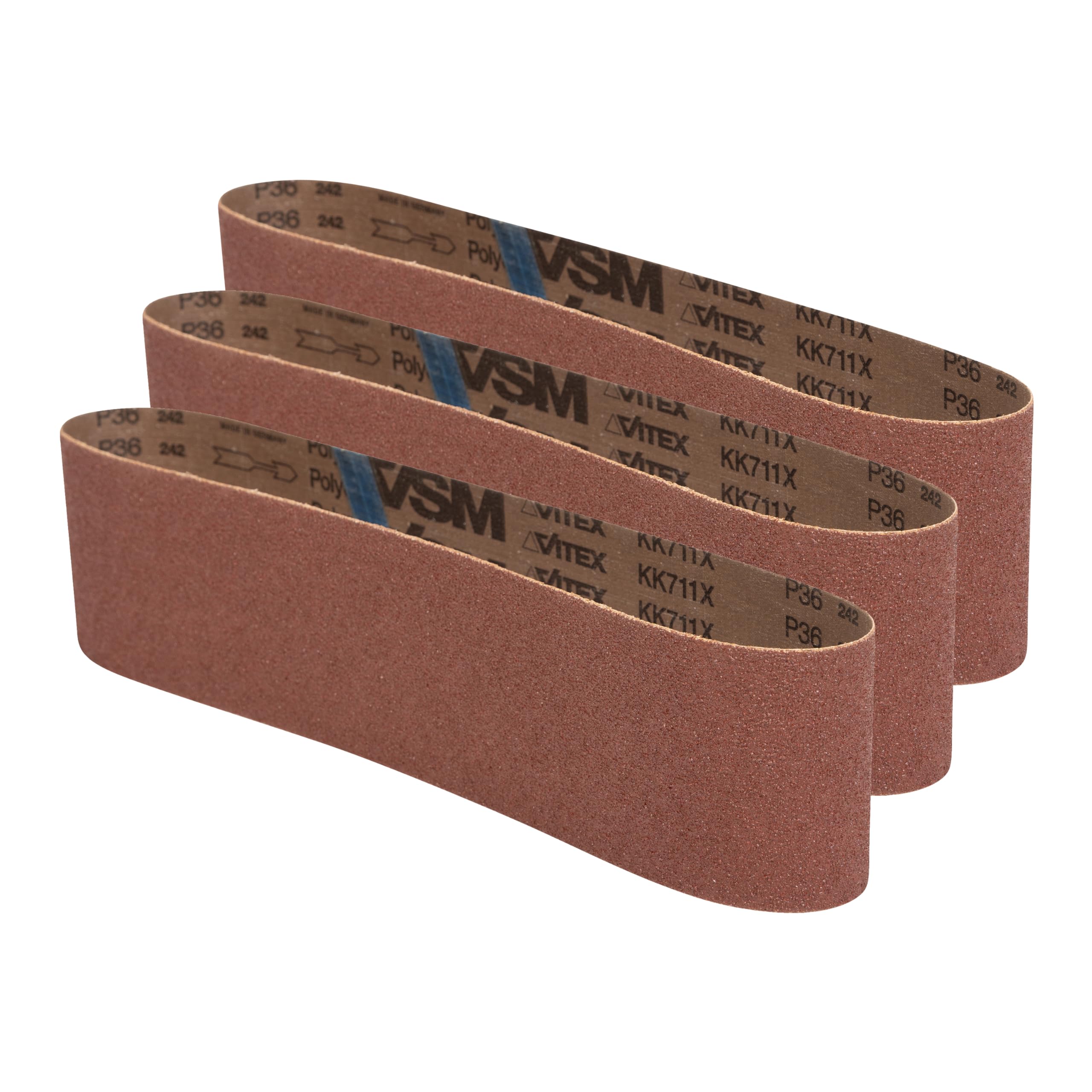 JET Aluminum Oxide Sanding Belts, 4" x 36", 40 Grit (577533)