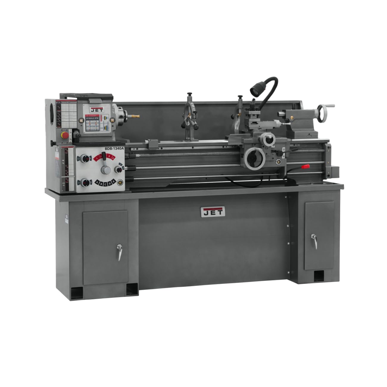 JET 13" x 40" Belt Drive Bench Lathe, ACU-RITE 203 DRO, 2 HP, 1Ph 230V (Model BDB-1340A)