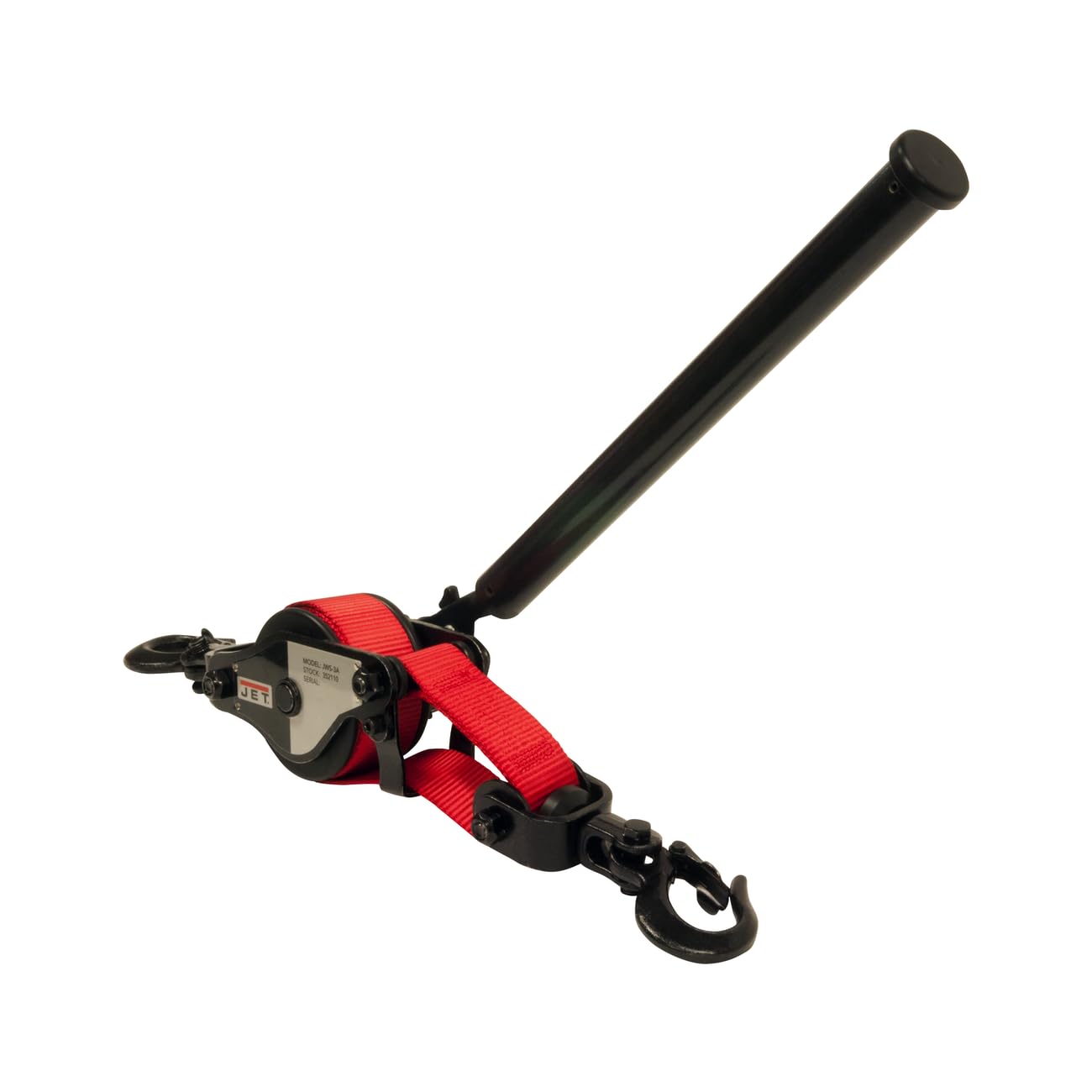 JET 1-1/2-Ton Single-Pull Web Strap Puller, 10-Foot Strap (JWS-3A)