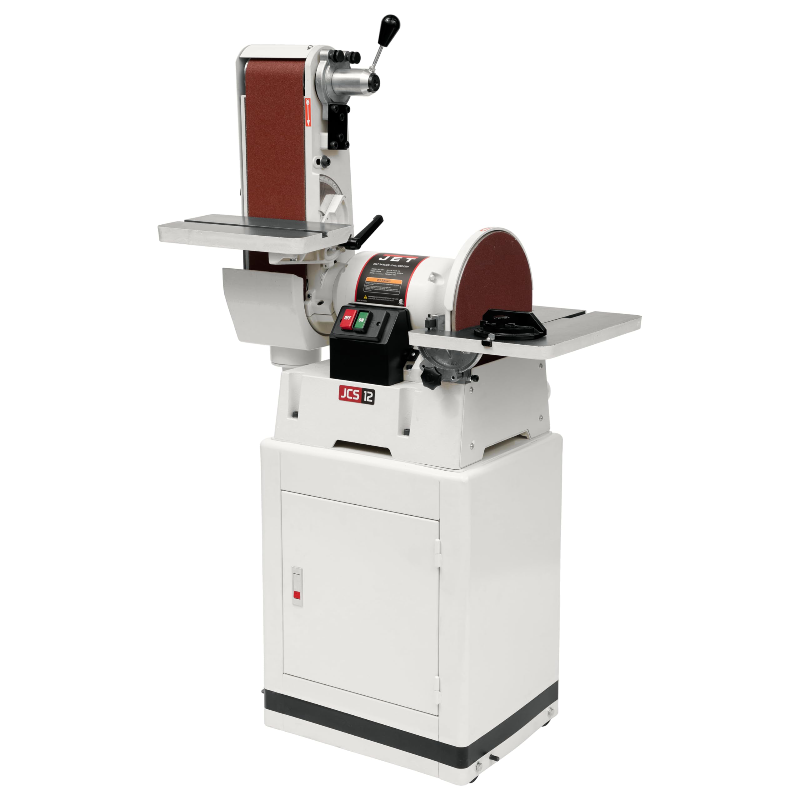 JET 6" x 48" Belt & 12" Disc Sander, Closed Stand, 1-1/2 HP, 115/230V 1Ph (JSG-6CS)