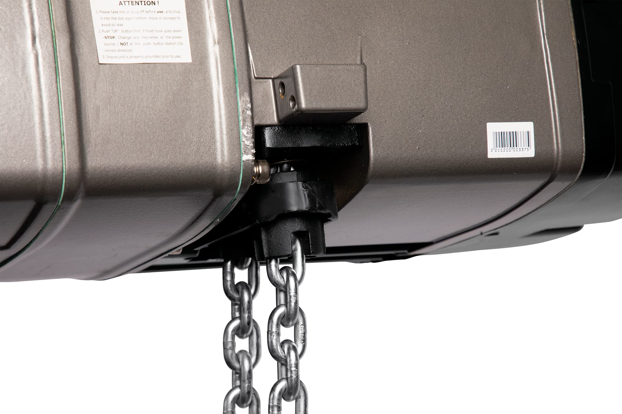 JET 3-Ton Electric Chain Hoist, 10' Lift (TS300-460-010); 4-Button Pendant; 2-Speed Trolley (MT300-4) 6 JET 3-Ton Electric Chain Hoist, 10' Lift (TS300-460-010); 4-Button Pendant; 2-Speed Trolley (MT300-4)