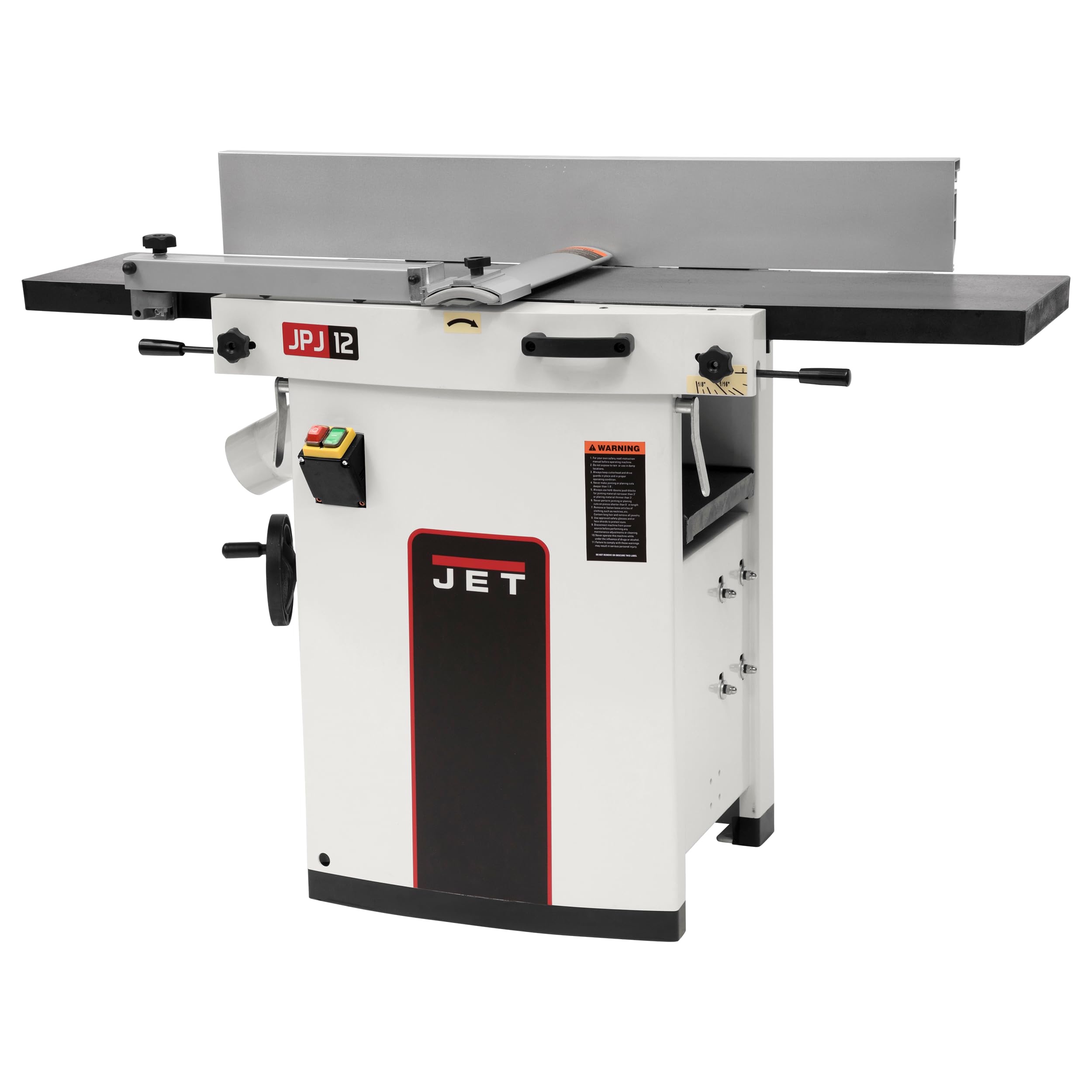 JET 12-Inch Planer/Jointer, Helical Head, 3 HP, 1Ph 230V (JJP-12HH)