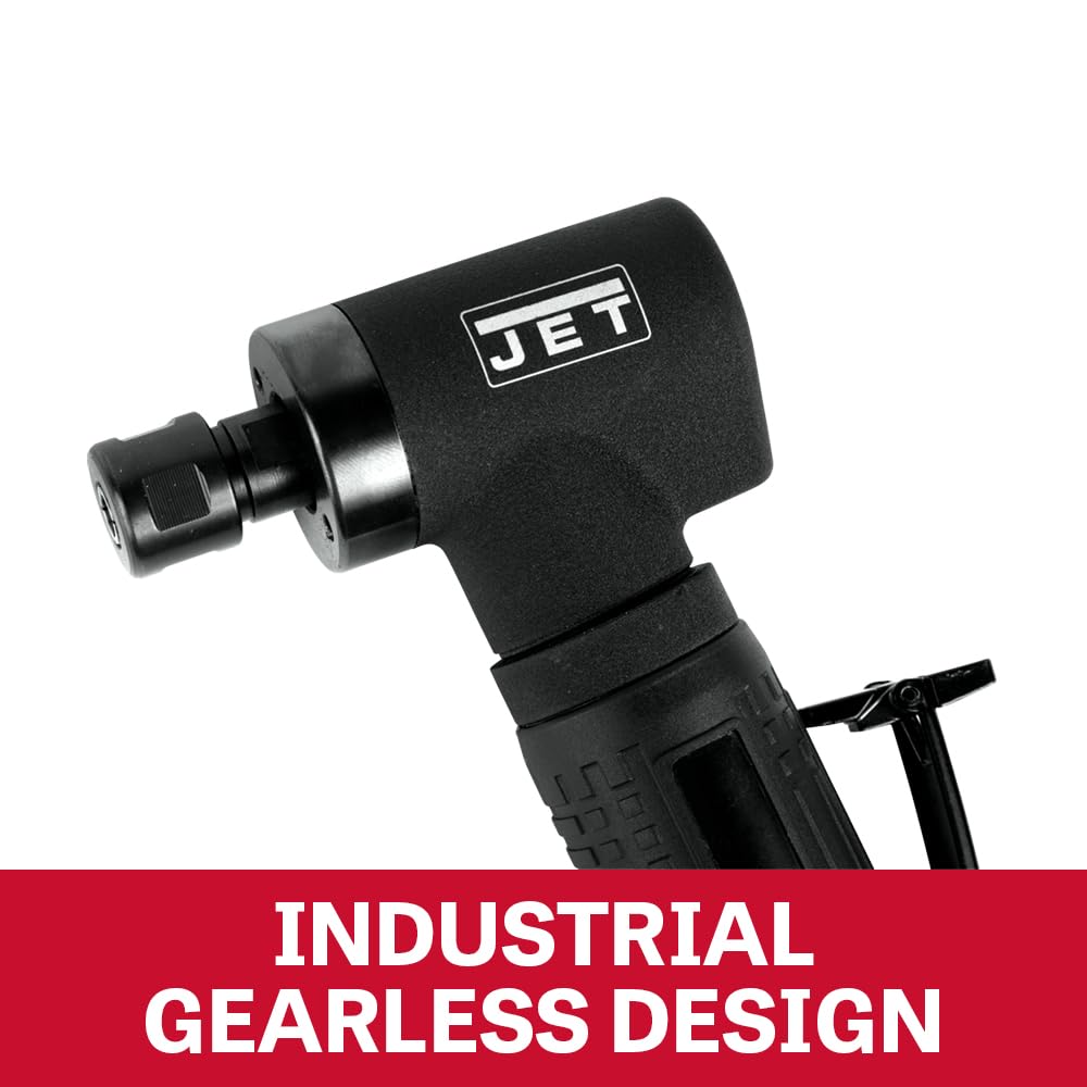 JET 1/4-Inch Pneumatic Gearless Angled Die Grinder, 20000 RPM (Model JAT-412)